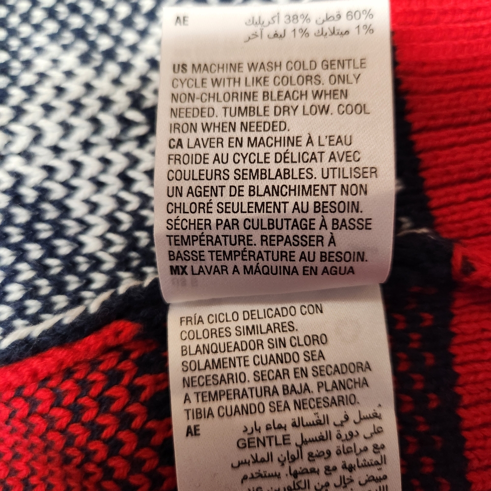 Charter Club Red and Blue USA Cardigan Sweater - Picture 3 of 12
